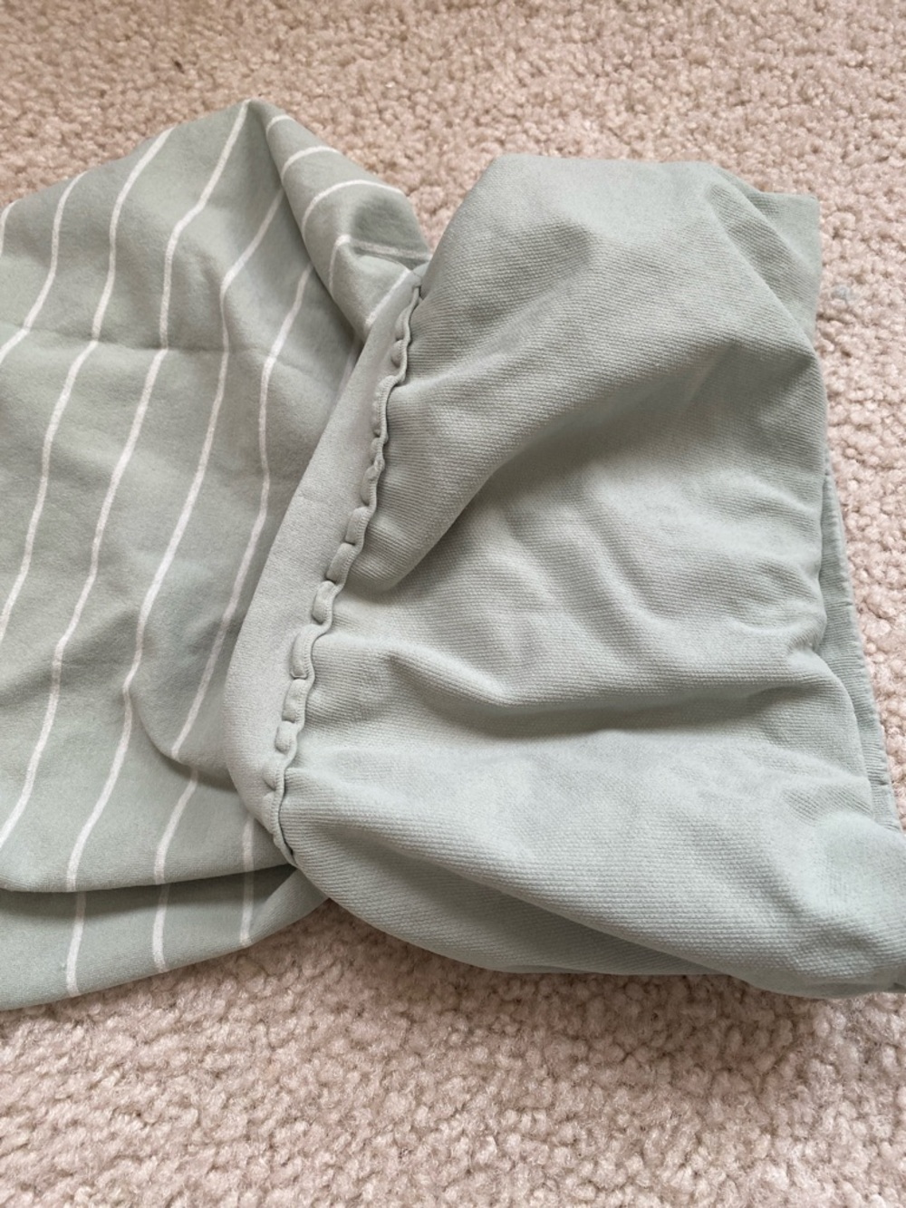 Striped Sage Green Tube Top - Women - Picture 4 of 4